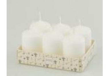 Candela Classica Bianca - Diametro 30 Mm, Altezza 100 Mm - Cera Paraffina Di Qualità, Certificazione RAL - 2