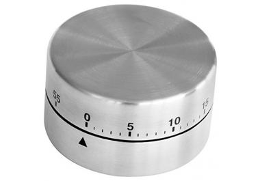 Timer Meccanico Da Cucina In Acciaio Inox - Conto Alla Rovescia Con Allarme Forte E Base Magnetica - Senza Batterie
